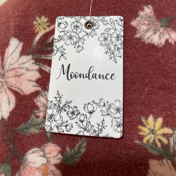 Nwt Moondance || Woman’s pull over floral sweater Sz Medium - Picture 6 of 10